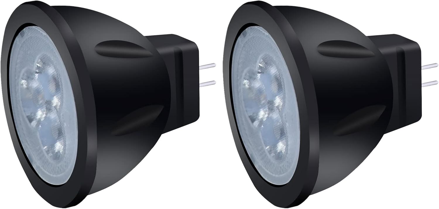 Noobibaba MR11 LED Bulb Landscape Light Bulbs, GU4 LED Bulb 12V 3W 2700K MR11 La