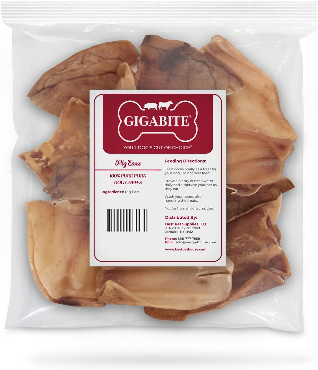 Best Pet Supplies GigaBite Whole Pig Ears for ONLY $22.99 at Amazon