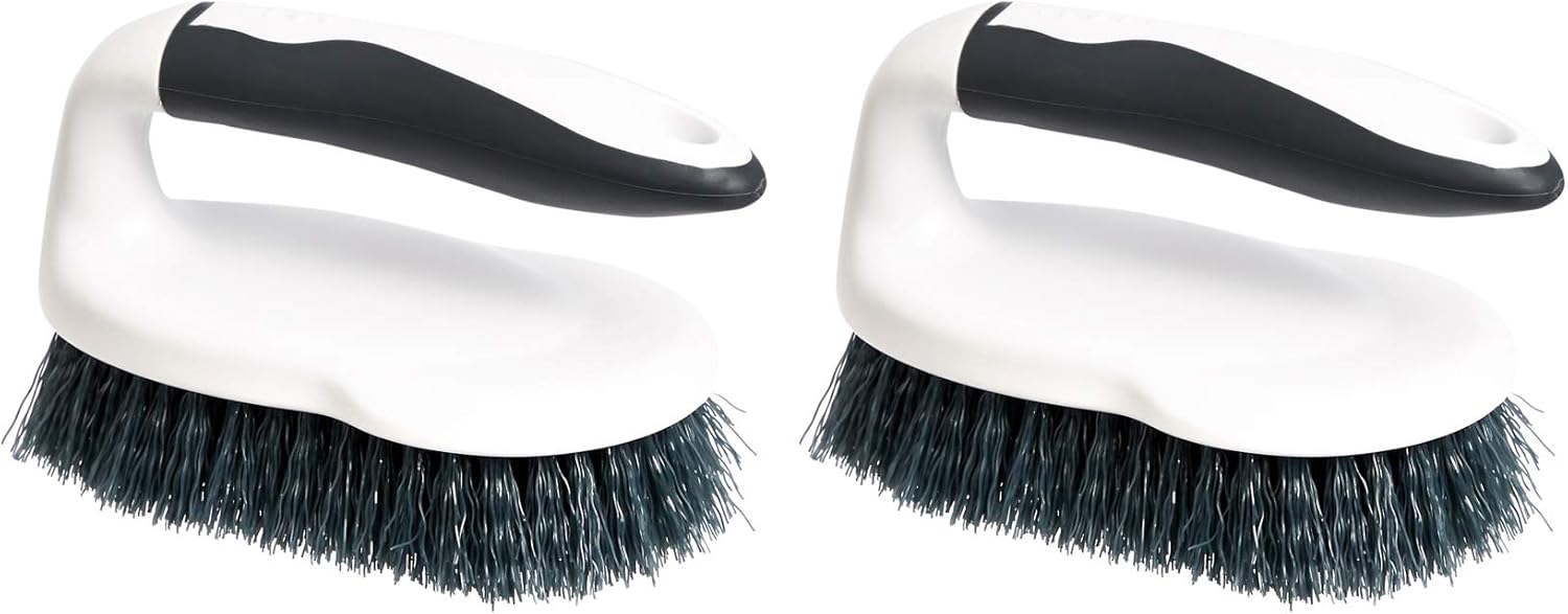 Amazon Basics All Purpose Rectangular Scrub Brush, Hard Bristle, Stiff Bristles,