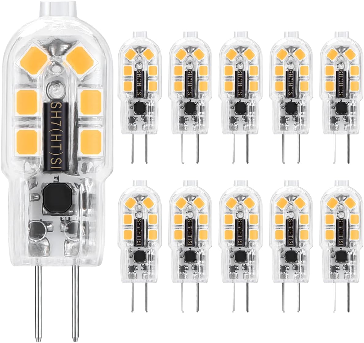 G4 LED Bulbs 12V 20W Halogen Bulb Replacement, HengBo G4 Bi Pin Base JC Type T3 