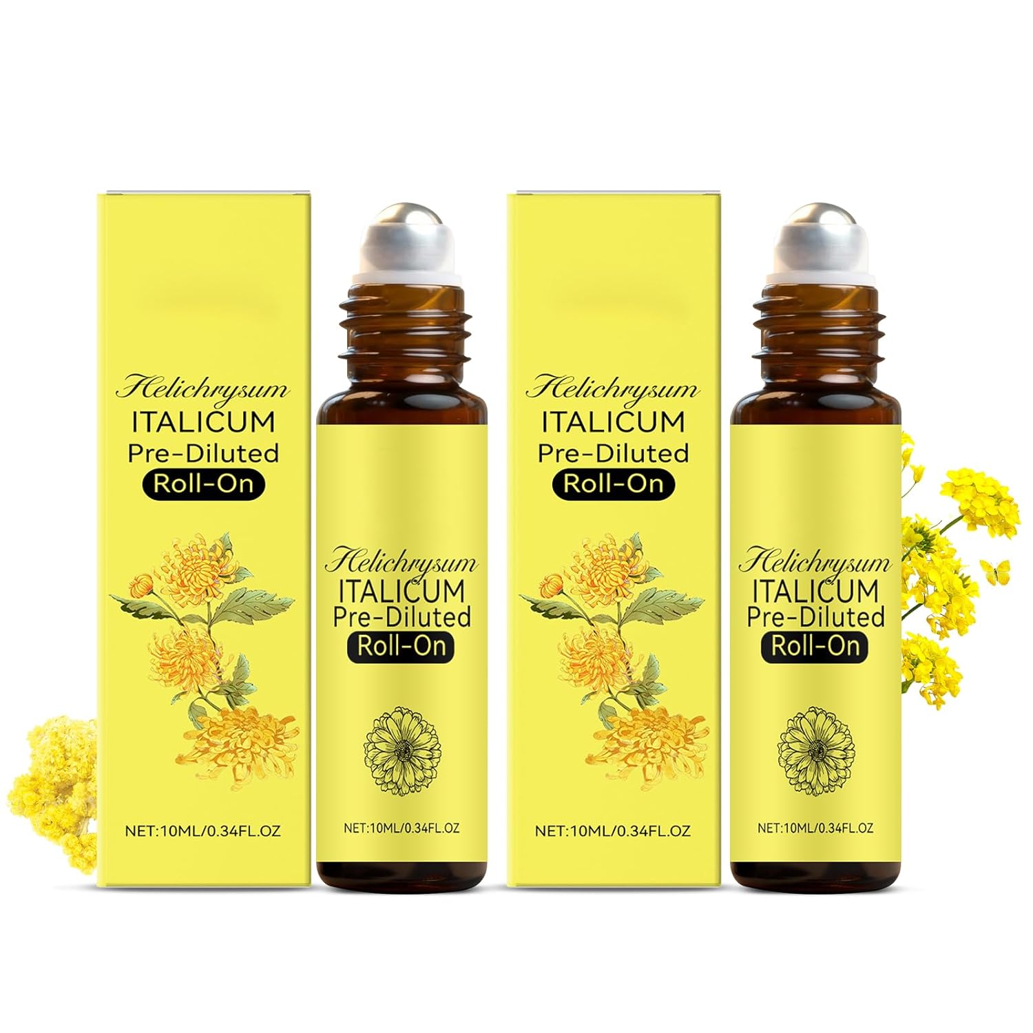 2 PCS Helichrysum Oil & Castor Oil Roll On Deal