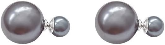 Black Pearl Earrings for Women 2024 Trendy Gr ONLY $7.70 at Amazon