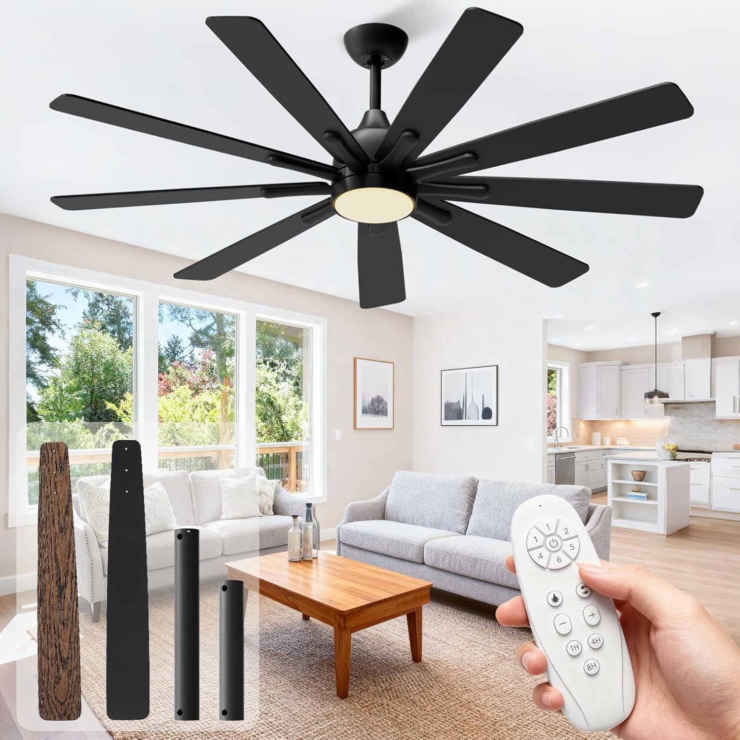72 Inch Ceiling Fan with Light Deal: Save 50% at SHOP HERE