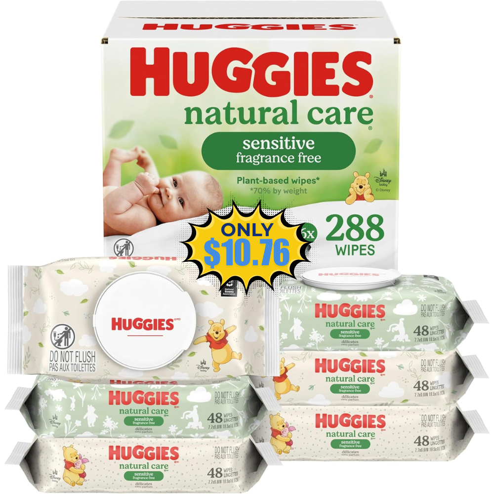 Huggies Baby Wipes Unscented Deal: Save 15% at Amazon