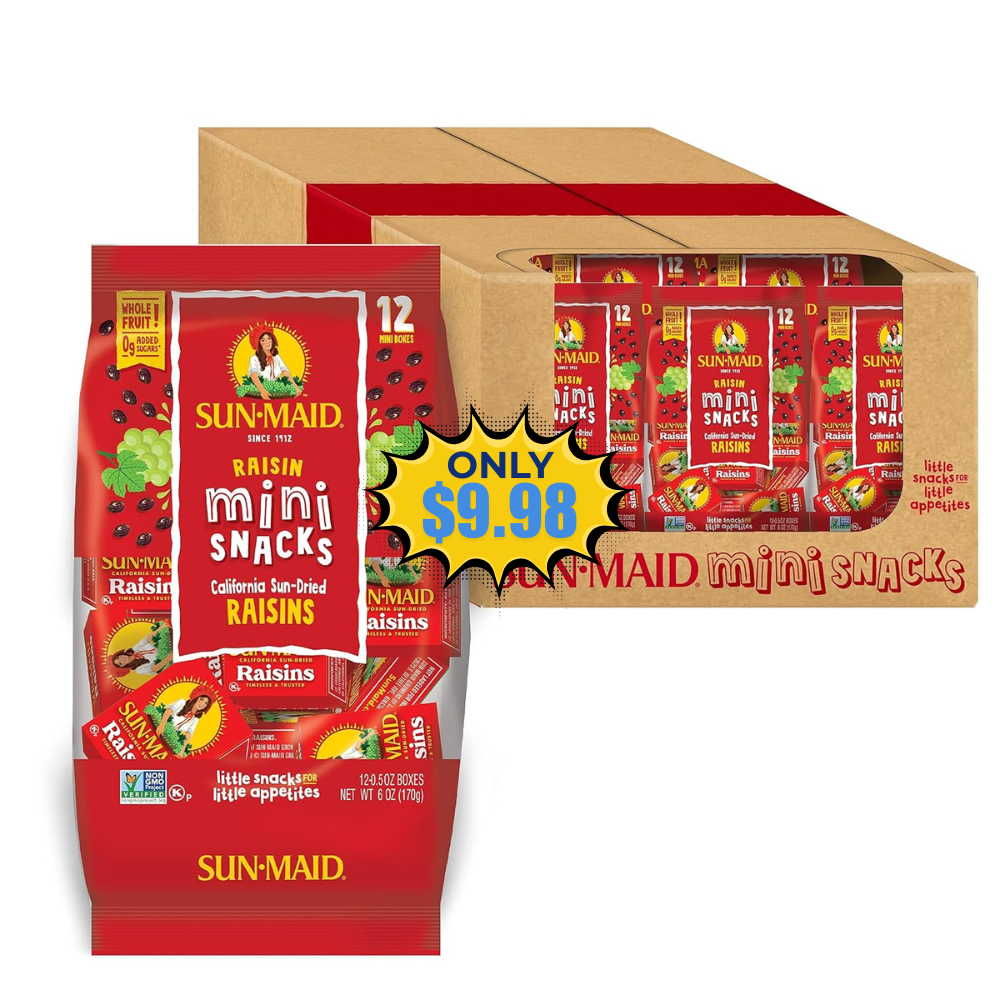 Sun-Maid California Sun-Dried Raisins Deal: Save 37%