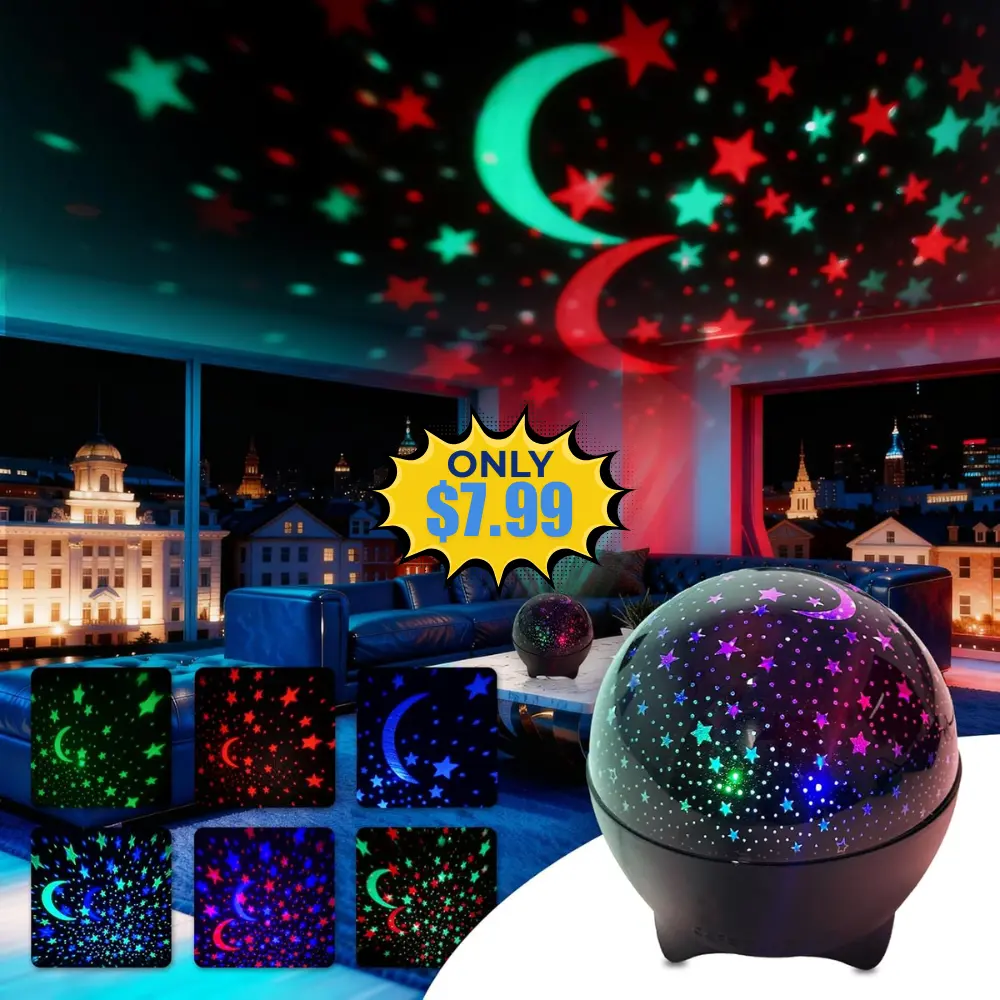 MAXROCK Star & Moon Projector Deal: Save 20% at Projector