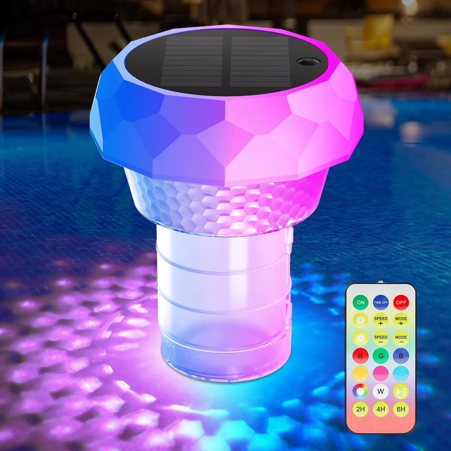 2 in 1 Floating Pool Lights Solar Powered wit ONLY $23.99 at Amazon