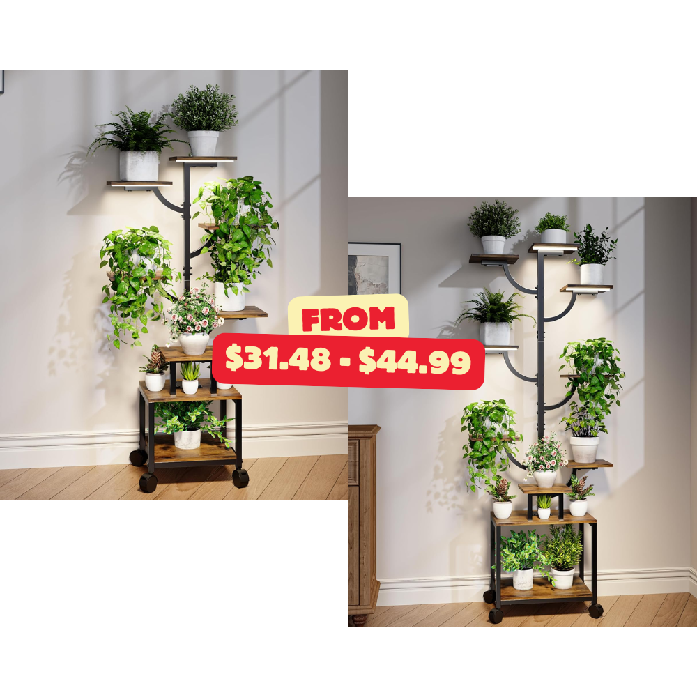 Plant Stand Indoor with Grow Lights Deal: Save 50% at Checkout