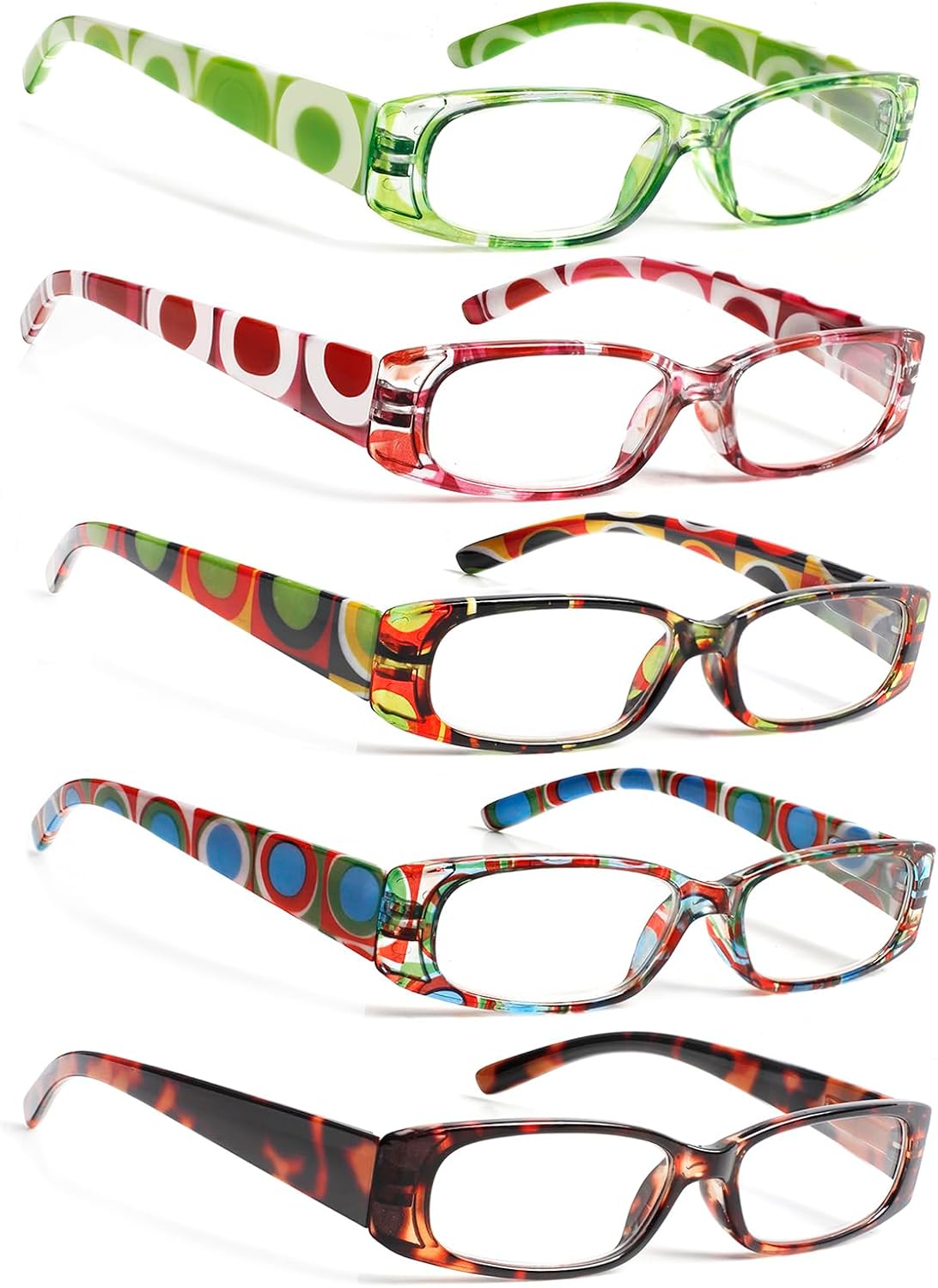 SIGVAN 5 Pack Spring Hinge Reading Glasses Re ONLY $6.99 at Amazon