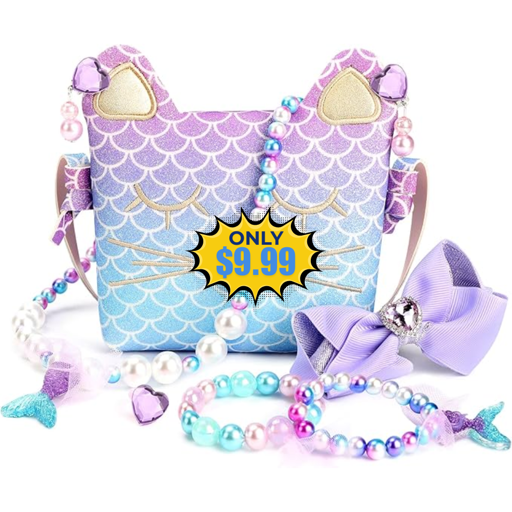 mibasies Purse for Little Girls Dress Up Jewelry Deal: Save 50%