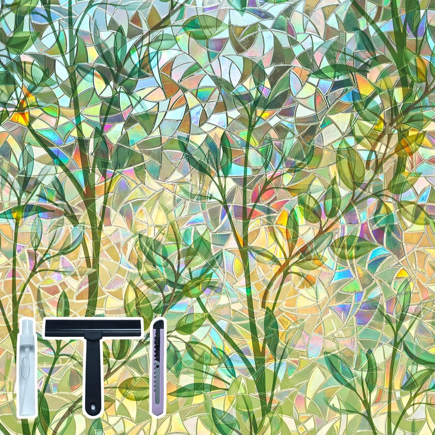 Stained Glass Window Privacy Film