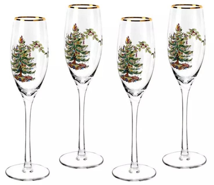 Christmas Tree Champagne Flutes Deal at Macy’s: Save 65%