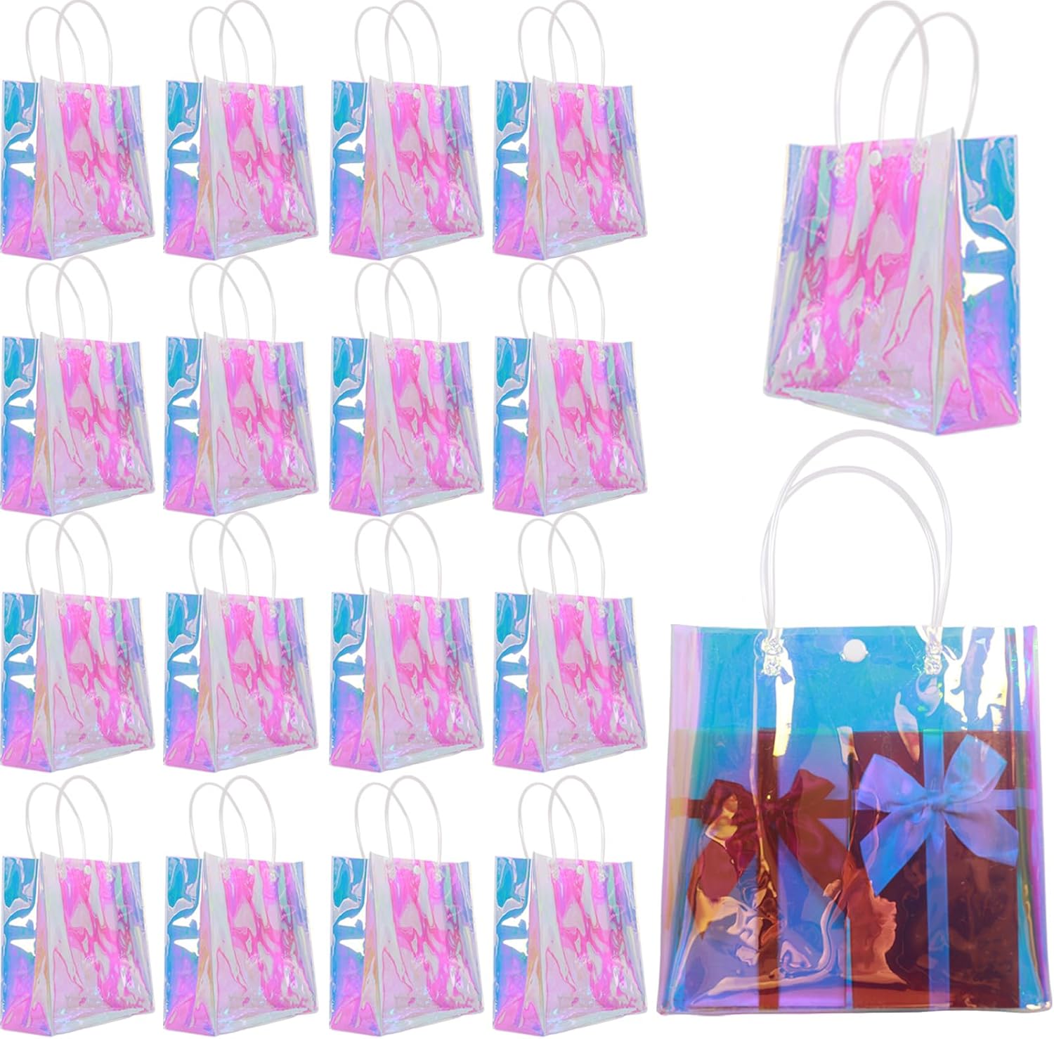 18Pcs Holographic Small Gift Bags Deal: Save 40% at SHOP HERE