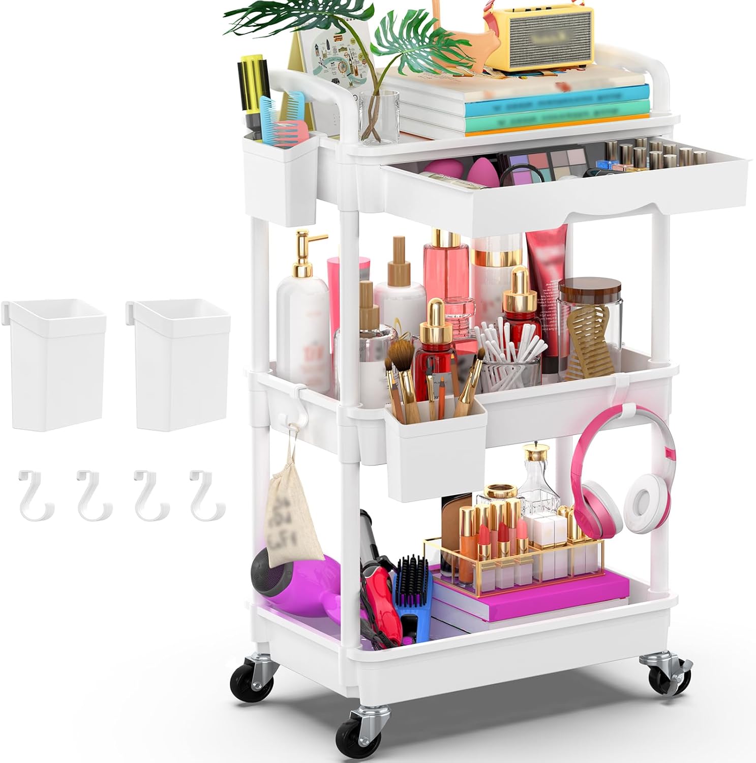 3-Tier Rolling Utility Cart $13 Shipped at Amazon