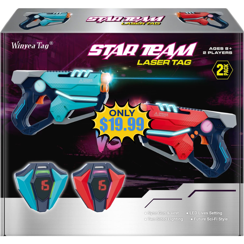 Laser Tag Set of 2 Deal: Save 33% at Lazer Tag Game