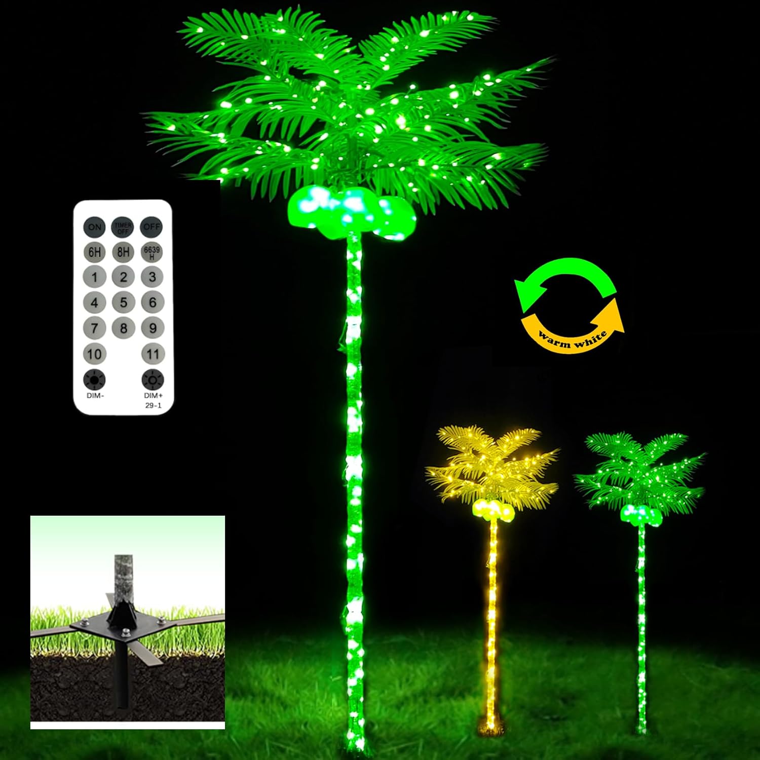 Palm Tree Lights for Outside Patio ONLY $40.80 at Amazon