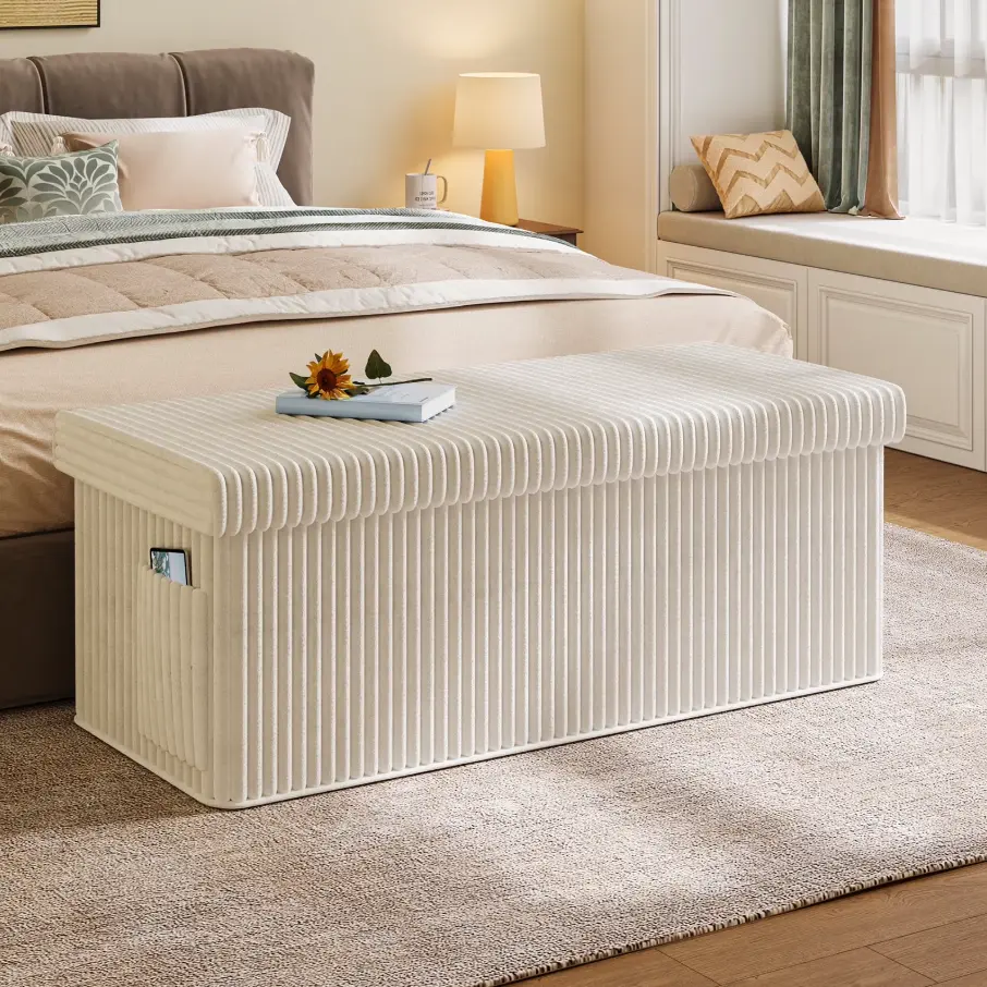 Pinmoco 43″ Folding Storage Ottoman Bench Deal at Walmart: Save $70.20