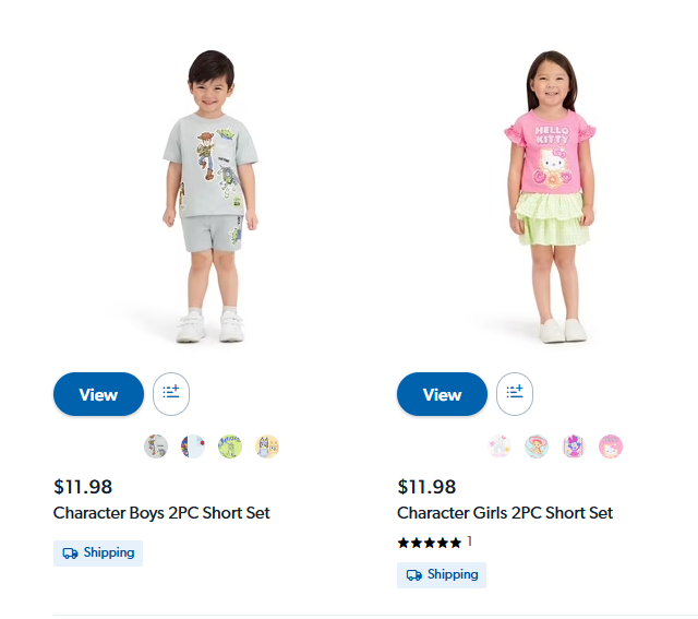 Character Toddler 2-Piece Set Deal at Sam’s Club