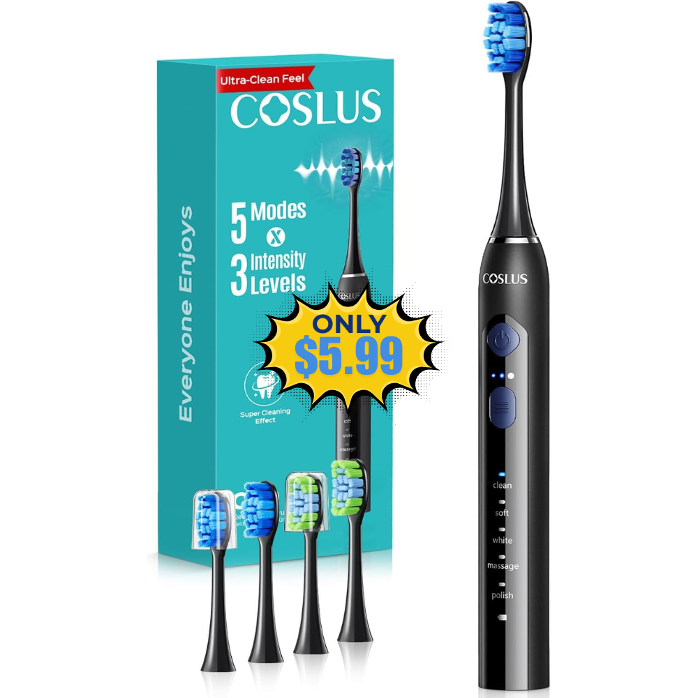 COSLUS C30 Electric Toothbrush Deal: Save 23% at SHOP HERE