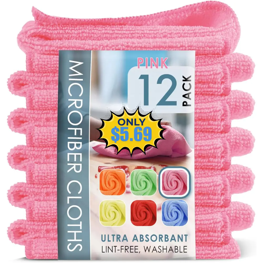 Hearth & Harbor Microfiber Cleaning Cloths Deal: Save 48%