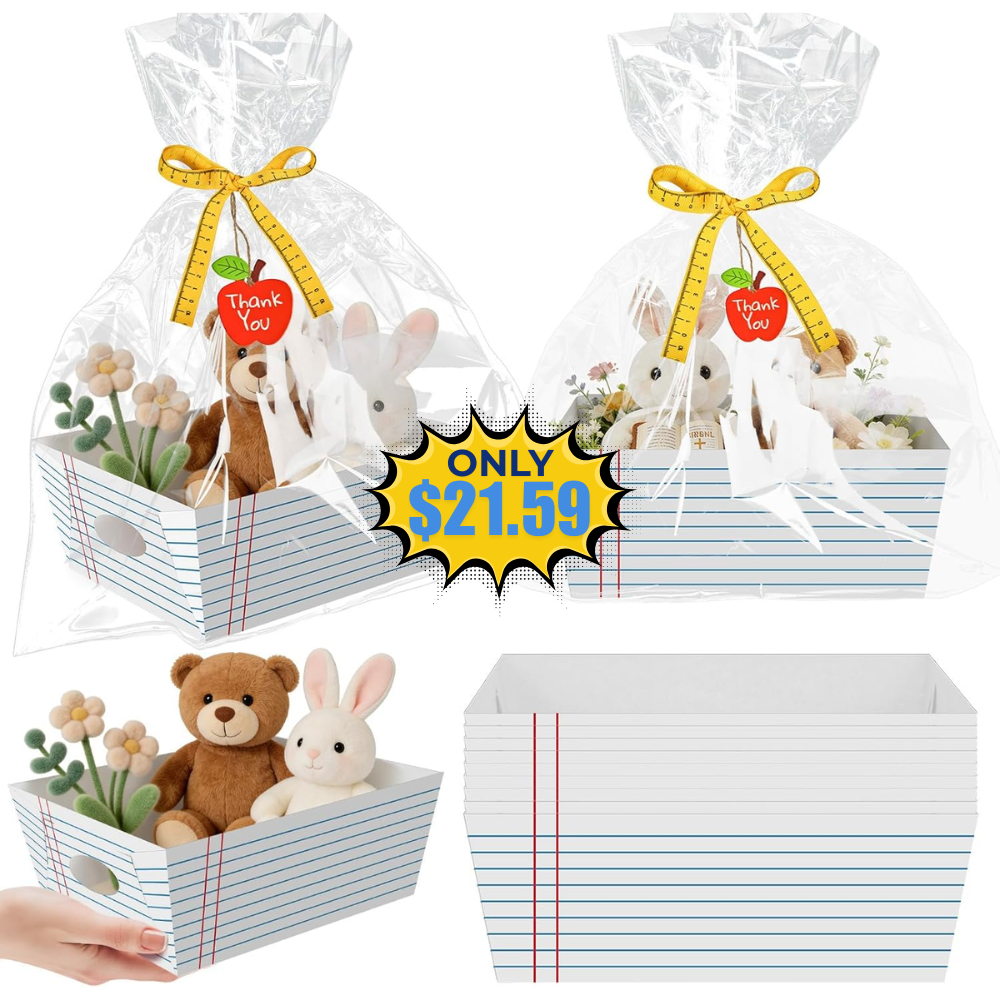 Cinrobiye 12 Pcs Teacher Appreciation Basket Deal at Basket