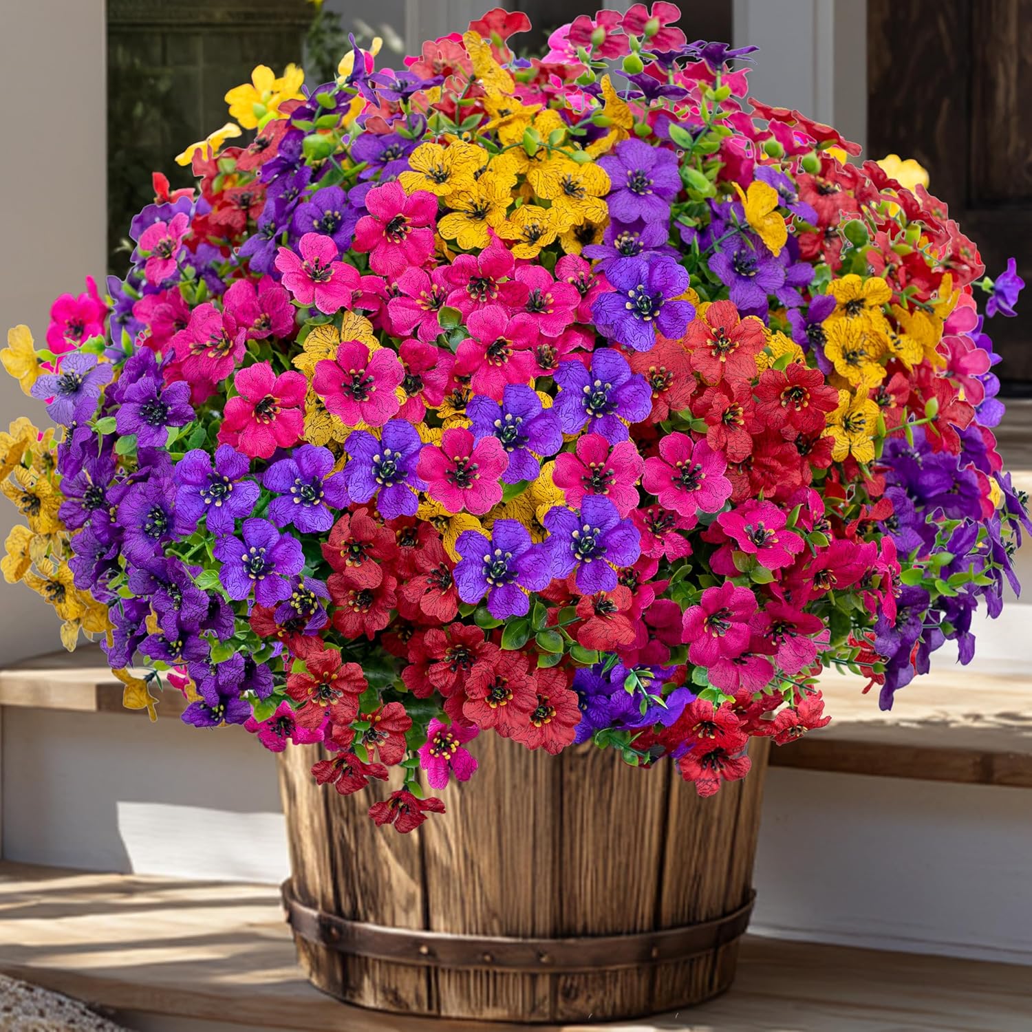 AXYLEX Artificial Flowers for Outdoors Fake P ONLY $16.81 at Amazon