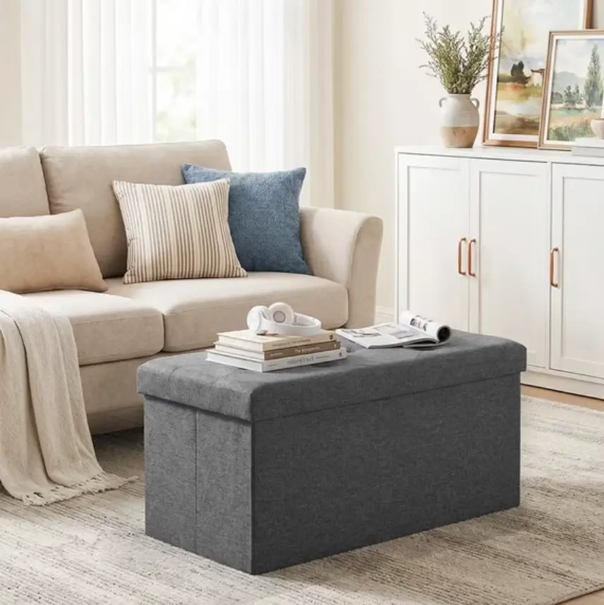 Gianna 30 Inches Folding Storage Ottoman Bench Deal at Walmart: $15.99