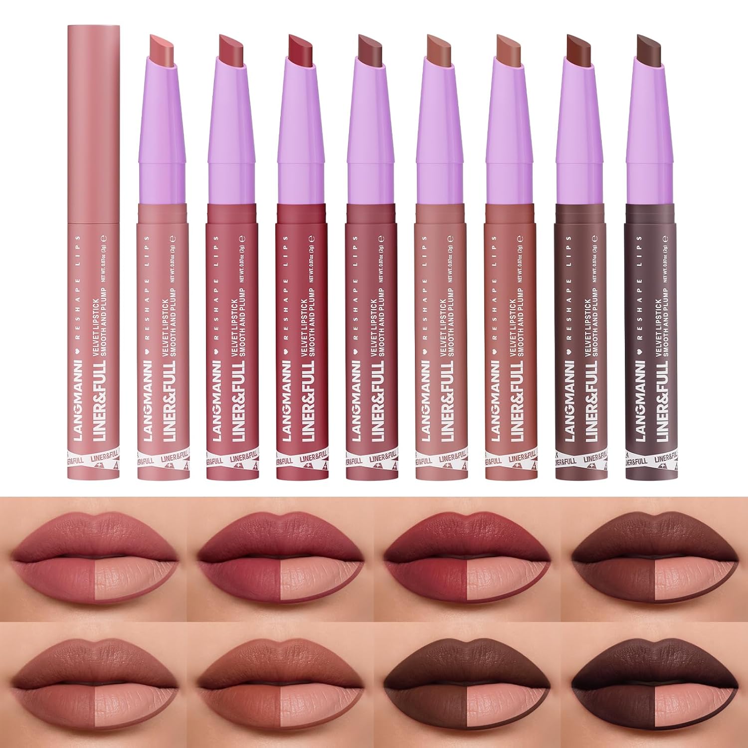 All-in-One Lip Liner & Full-Size Lipstick