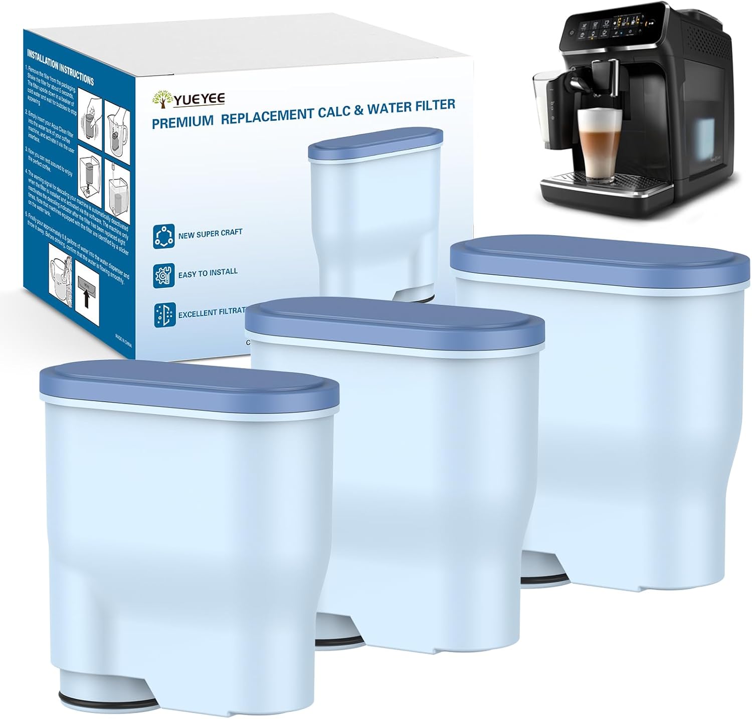 YUEYEE Coffee Filter 3-Pack: Save Big at Amazon!