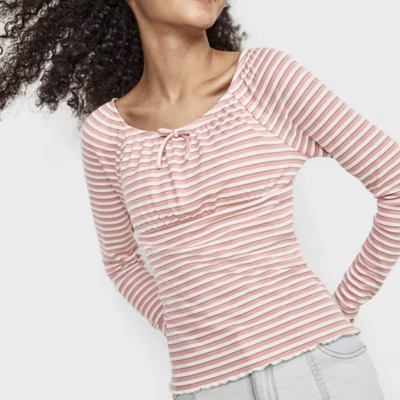 Tween Girls Stripe Ribbed Top Deal at The Children’s Place
