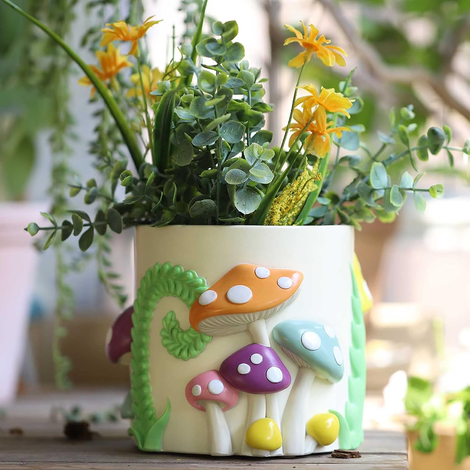Colorful Mushrooms Planters