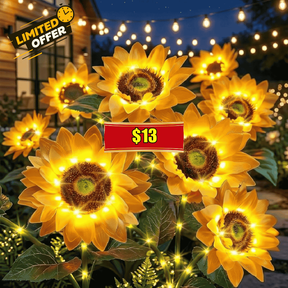 NESSTU Solar Flowers, 3 Pack