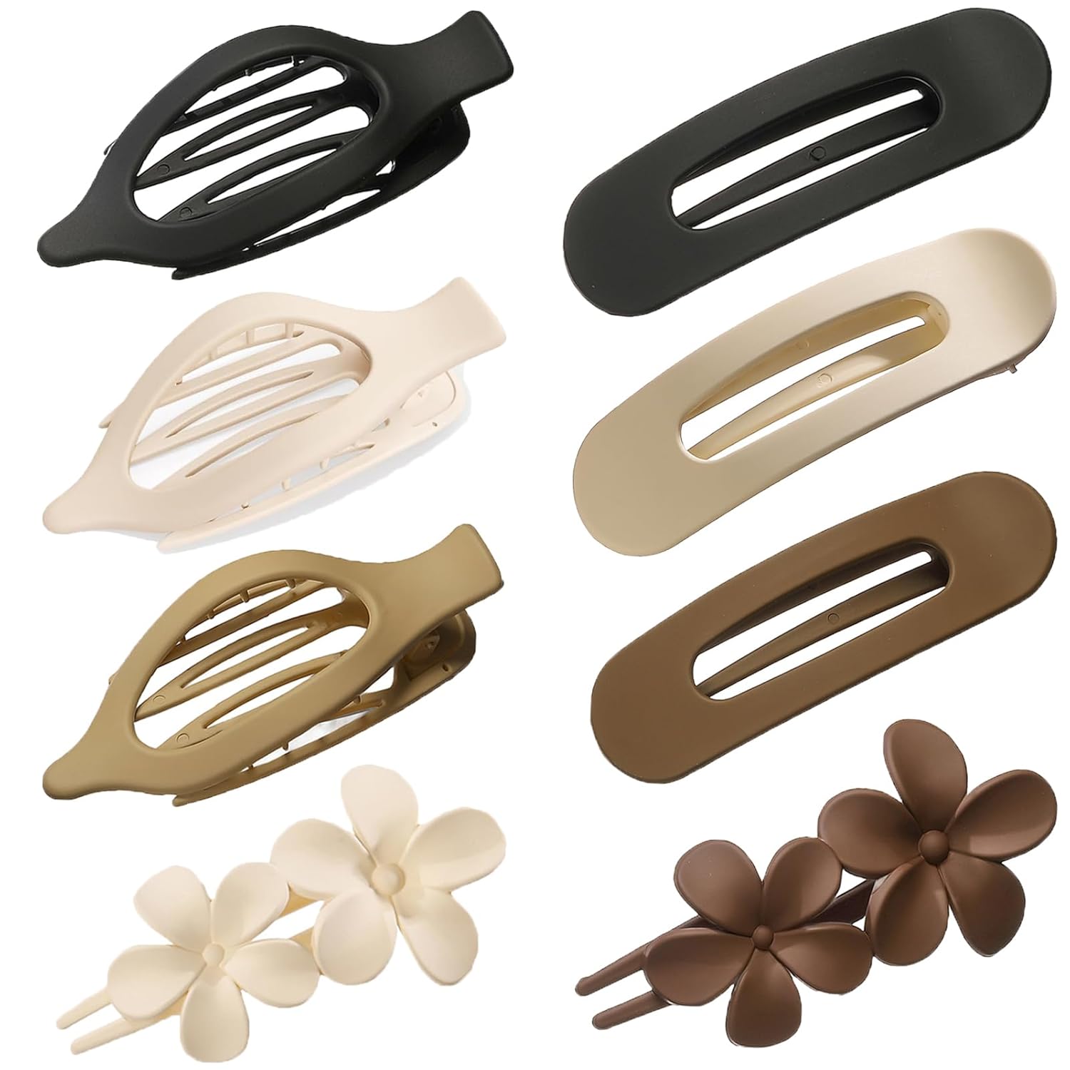 8 PCS Flat Hair Clips