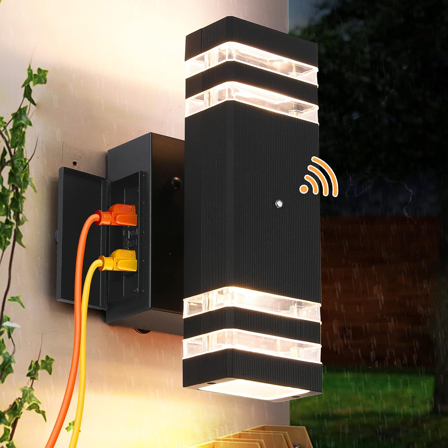 TEBLAMPUE Porch Lights with GFCI Outlet ONLY $59.99 at Amazon