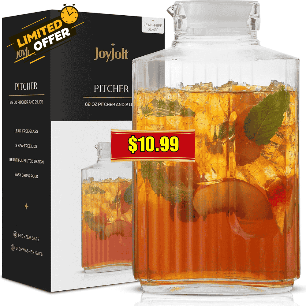 68oz Glass Pitcher with Lid
