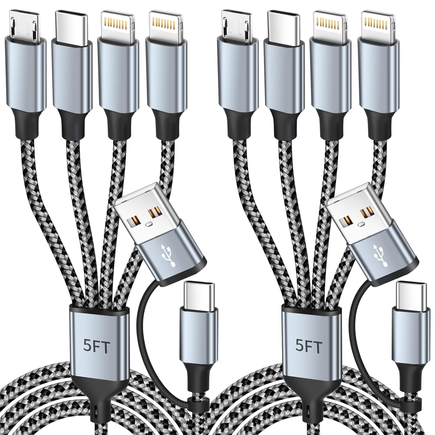 4-in-2 Multi Charging Cable