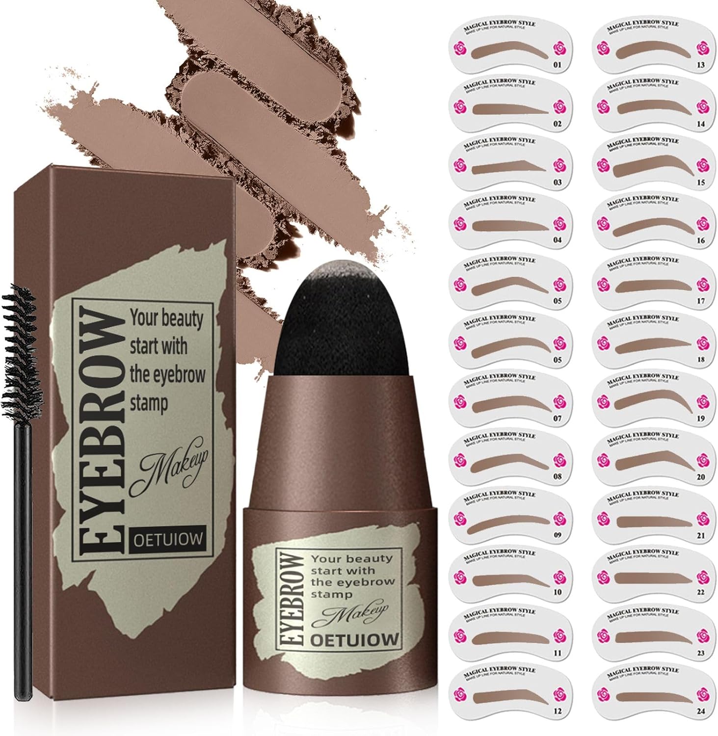 Eyebrow Stamp Stencil Kit – One-Step Eye Brow ONLY $7.99 at Amazon
