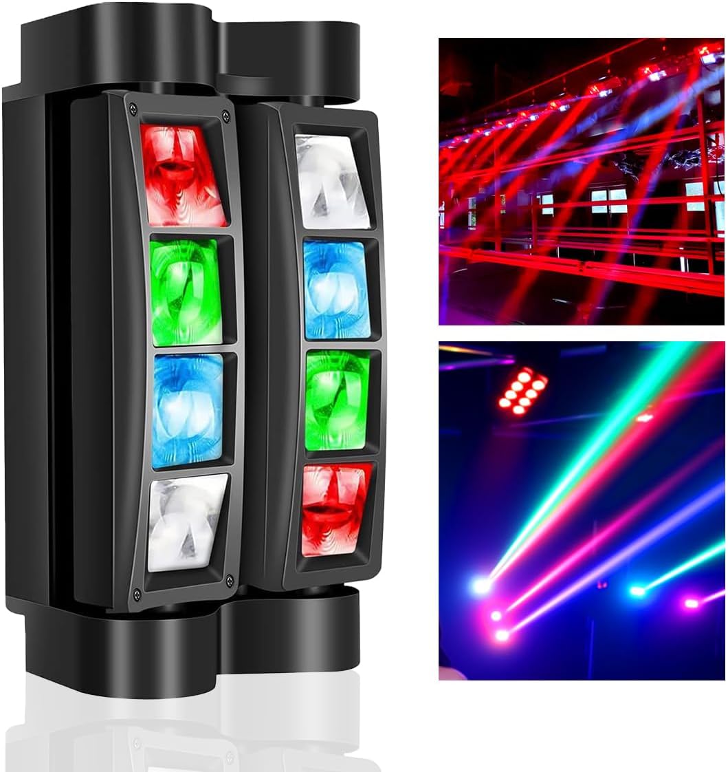 2025 Spider Beam Moving Head DJ Light 8 LEDs ONLY $79.99 at Amazon