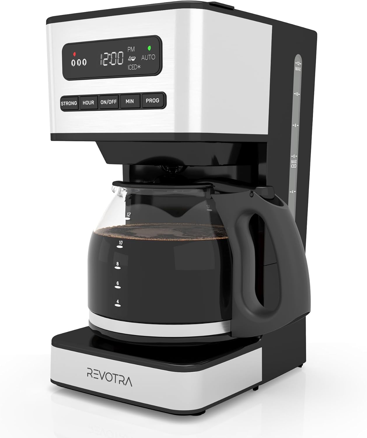 REVOTRA 12-Cup Programmable Coffee Maker ONLY $44.98 at Amazon