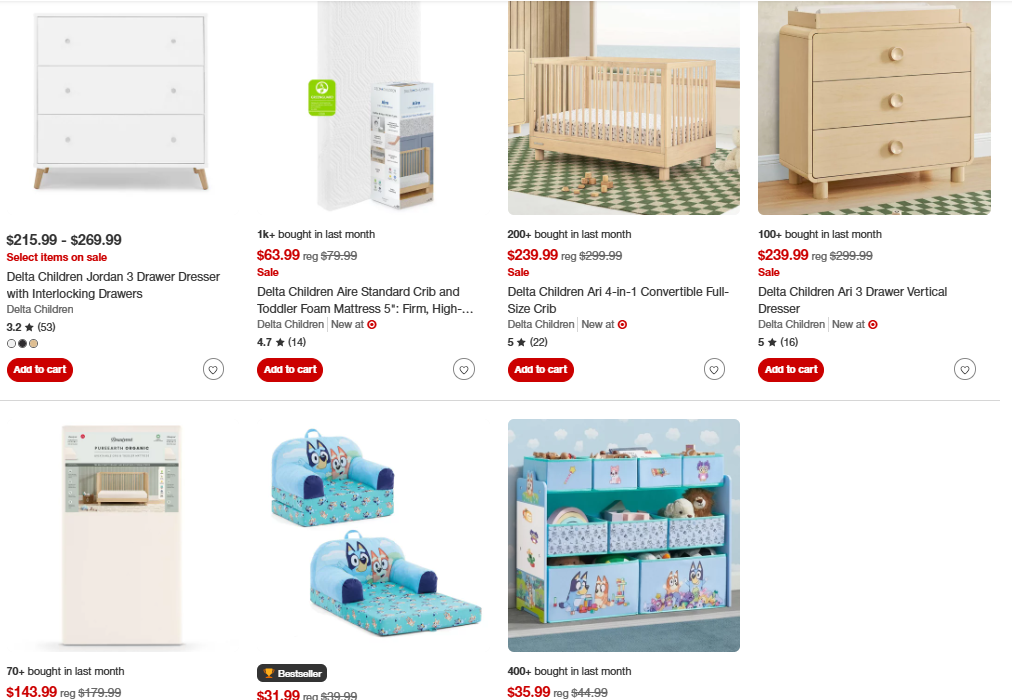 Nursery Furniture Deal at Target: Up to 30% OFF
