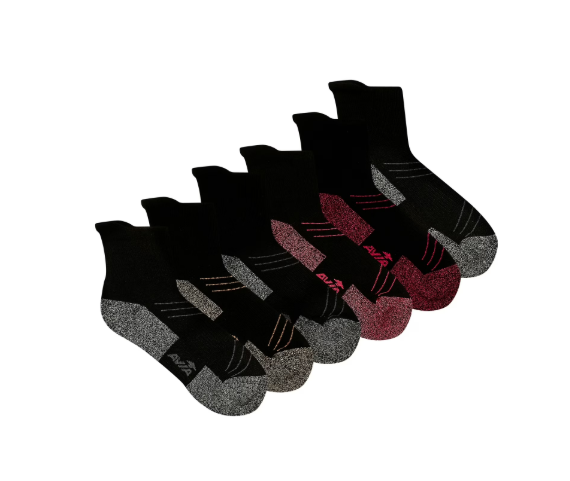 Avia Women’s Ankle Socks, 6 Pack $4.78 ($7.97)