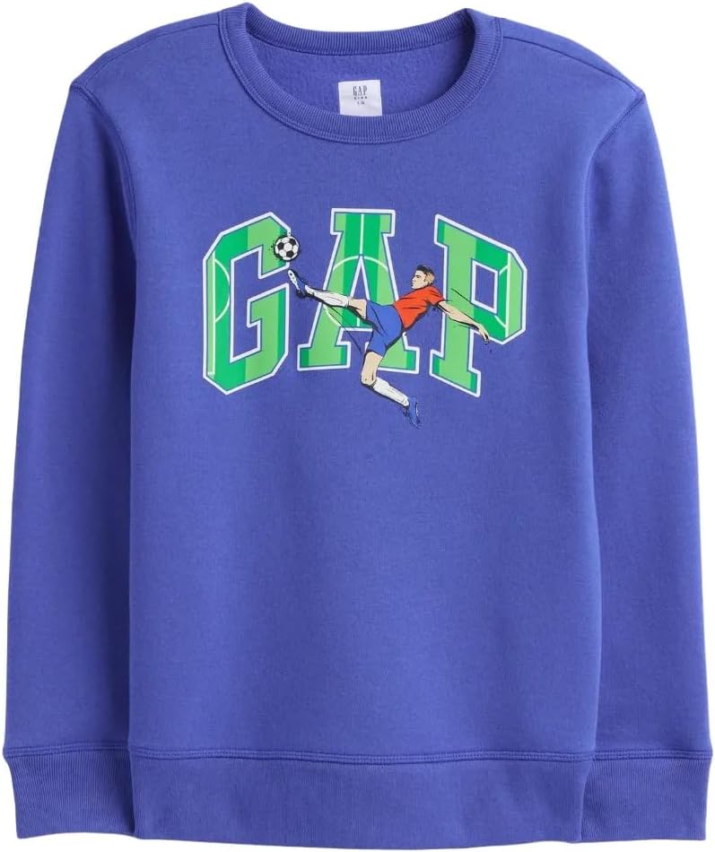 GAP boys Logo Sweatshirt Dazzling Blue V2 XL ONLY $16.85 at Amazon