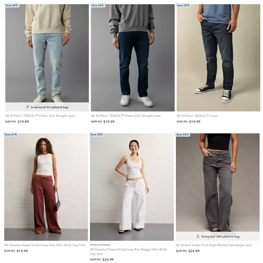 Jeans on Sale From $19.99 at American Eagle