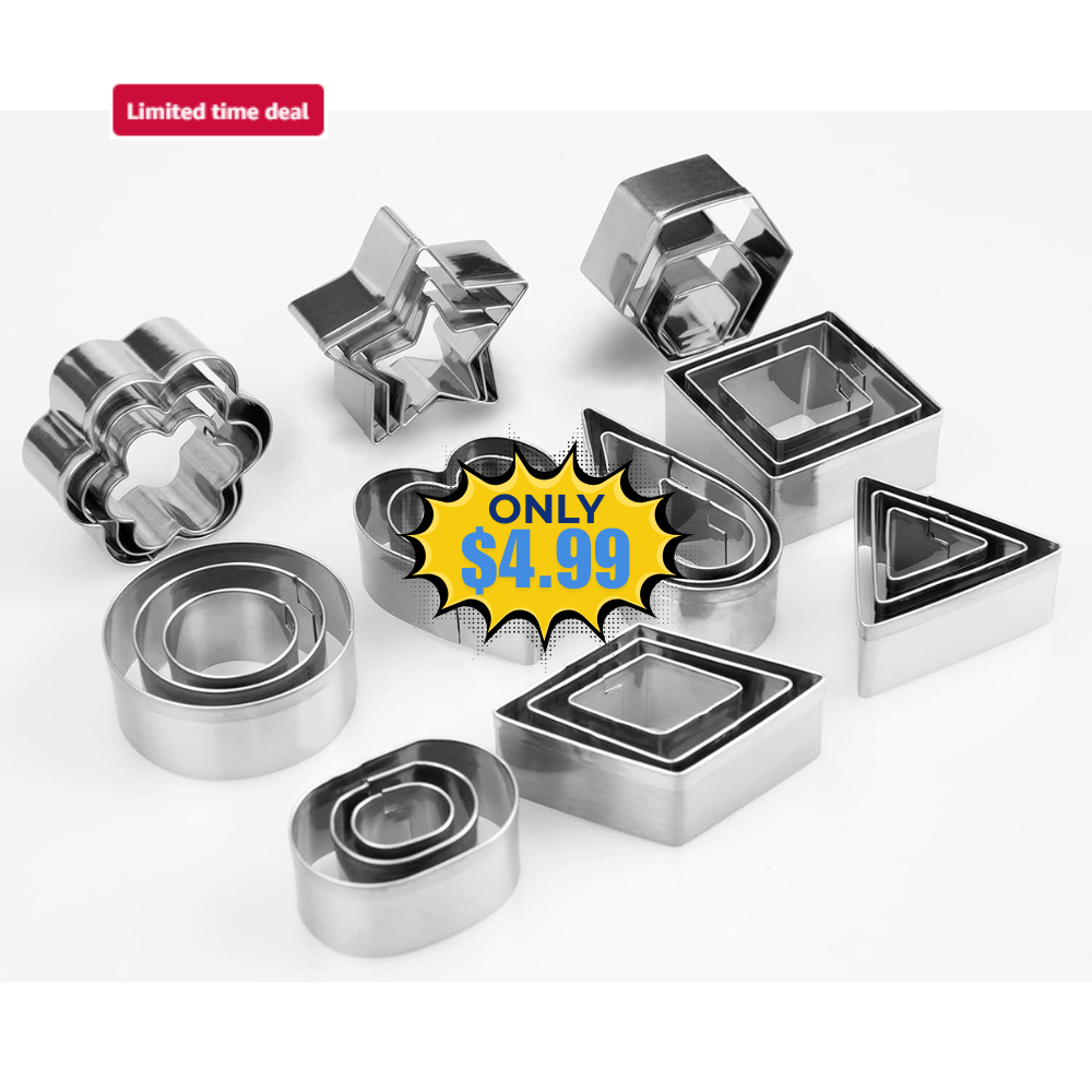 30Pcs Mini Cookie Cutters Set