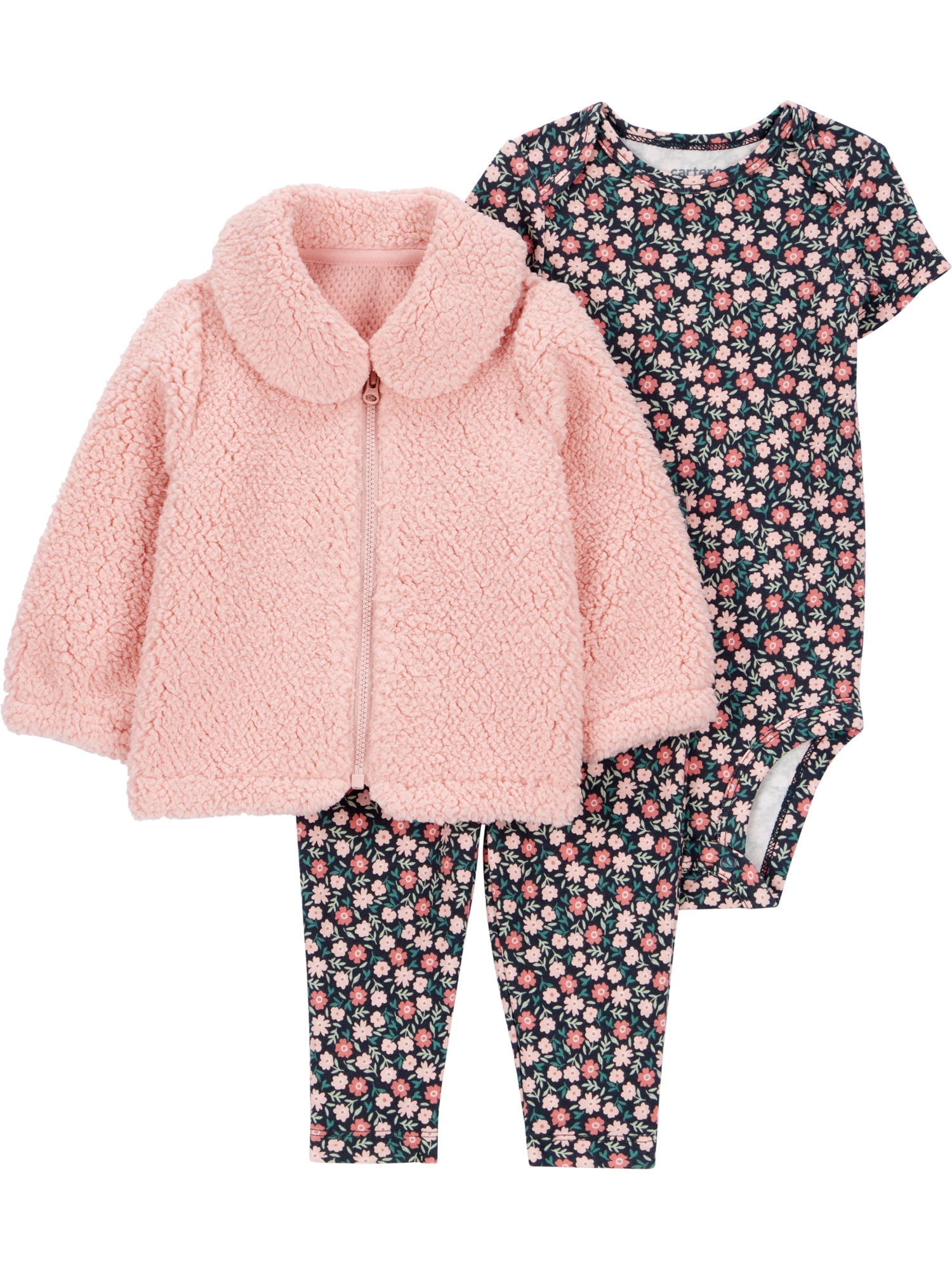 Baby Girl Cardigan Outfit Set: Adorable Outfit for $9.99 at Walmart