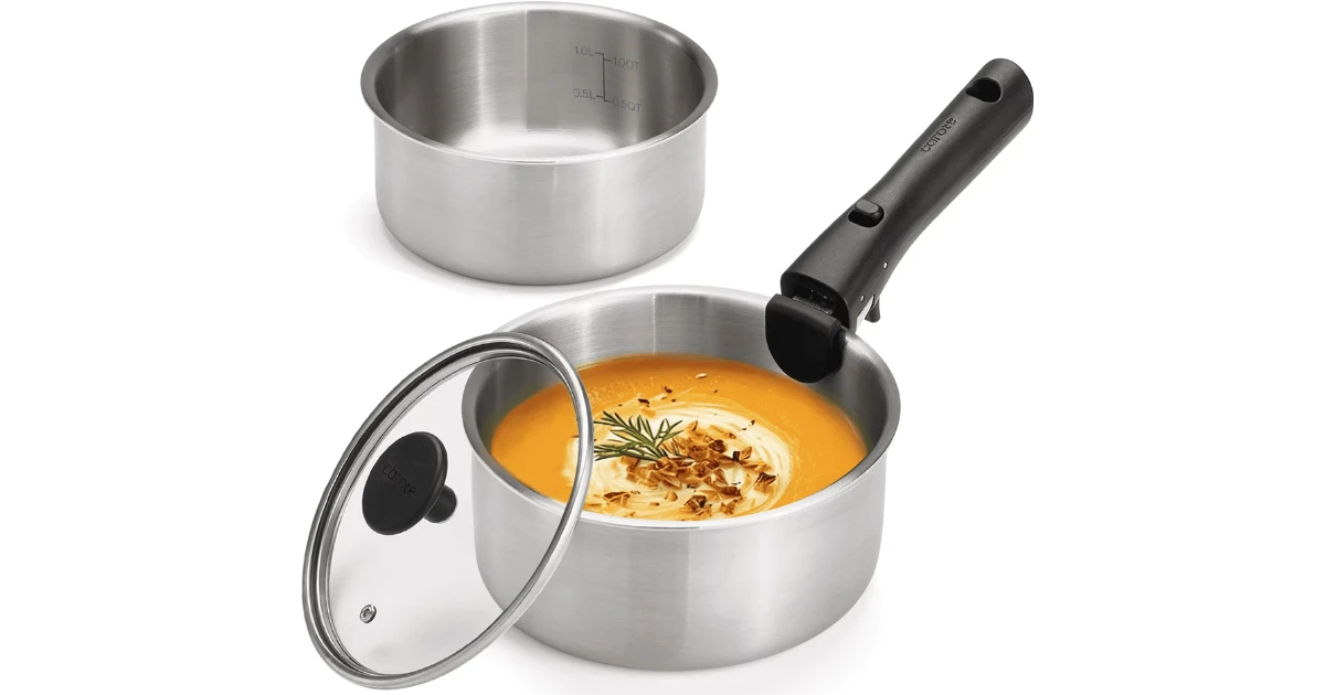 Carote 4-Piece Stainless Steel Saucepan Set just $10.99 at Walmart