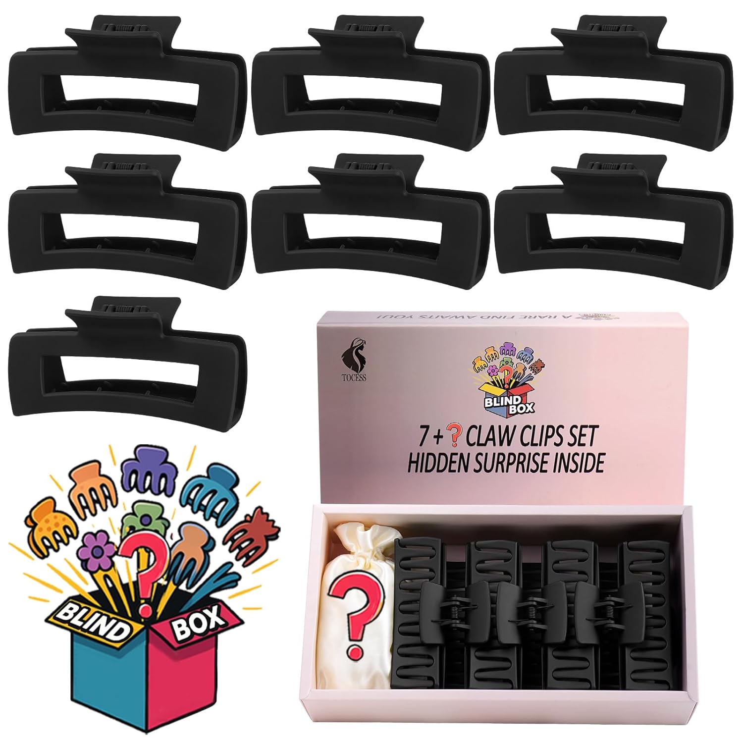 TOCESS Claw Clips Blind Box: 8 Pack just $11.99 at Amazon