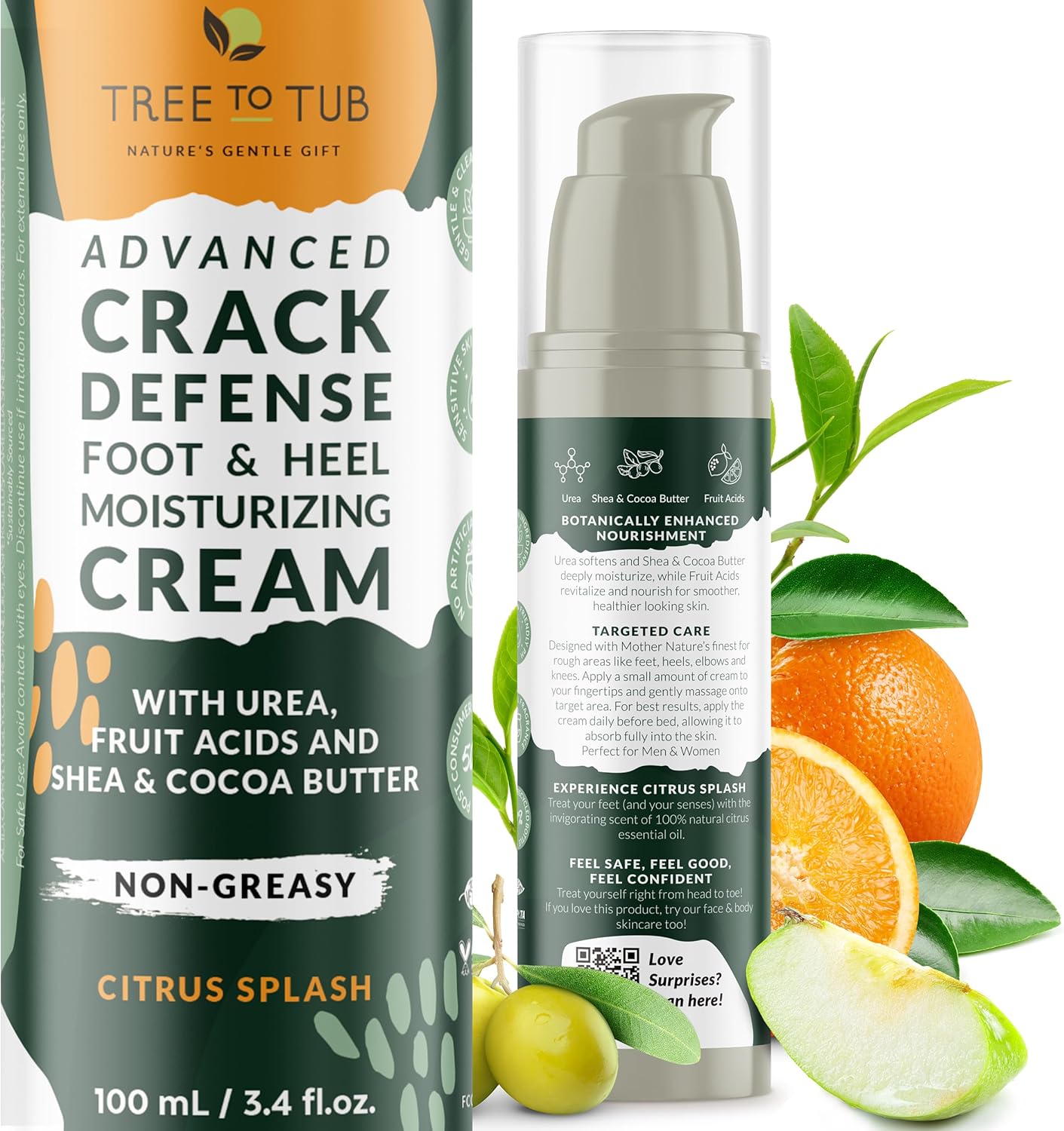 Tree To Tub Foot Cream for Dry Cracked Heels  ONLY $14.99 at Amazon