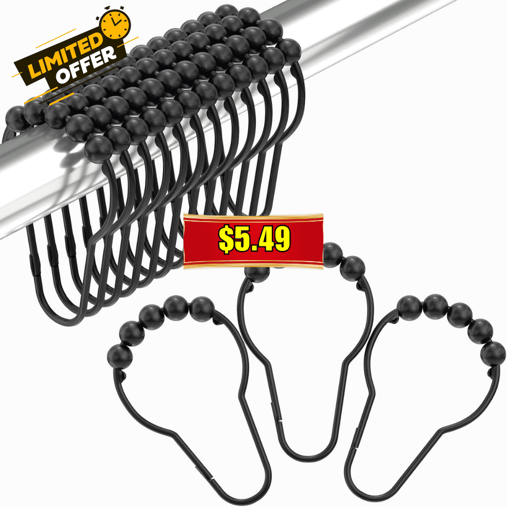 Set of 12 Shower Curtain Hooks Sale