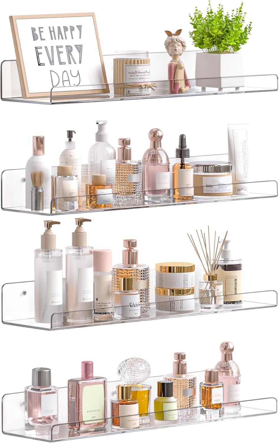 Upsimples Acrylic Shelves for Bathroom Storage – Just $27.99 at Amazon